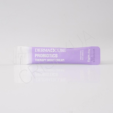 Нічний крем для обличчя з пробіотиками FARMSTAY DERMACUBE PROBIOTICS THERAPY NIGHT CREAM - 4 мл