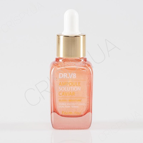 Сироватка для обличчя із чорною ікрою FARMSTAY DR-V8 AMPOULE SOLUTION CAVIAR - 30 мл