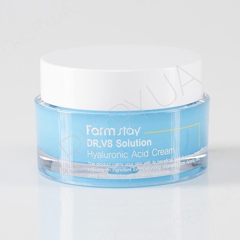Крем для обличчя  FARMSTAY DR-V8 SOLUTION HYALURONIC ACID CREAM - 50 мл