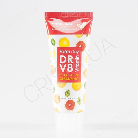 Пінка для вмивання з вітамінами FARMSTAY DR-V8 VITAMIN FOAM CLEANSING - 100 мл