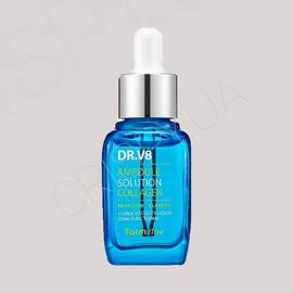 Мультивітамінна сироватка для обличчя FARMSTAY DR-V8 AMPOULE SOLUTION COLLAGEN - 30 мл (модель:6118) Мультивітамінна сироватка для обличчя FARMSTAY DR-V8 AMPOULE SOLUTION COLLAGEN - 30 мл