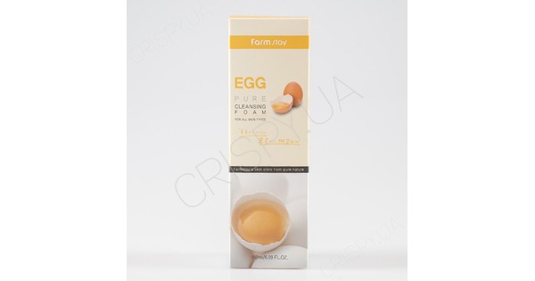 Матирующая пенка для умывания FARMSTAY EGG PURE CLEANSING FOAM - 180 мл ...