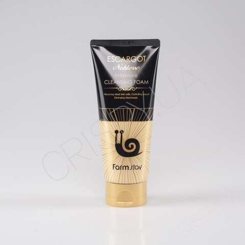 Вулична пінка для вмивання FARMSTAY ESCARGOT NOBLESSE INTENSIVE CLEANSING FOAM - 180 мл