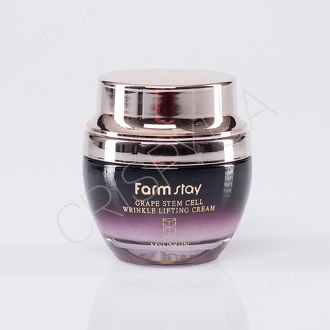 Ліфтинг крем для обличчя FARMSTAY GRAPE STEM CELL WRINKLE LIFTING CREAM - 50 мл
