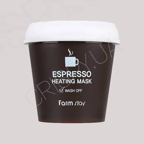 Розігрівальна маска для обличчя з кавою FARMSTAY ESPRESSO HEATING MASK - 200 г