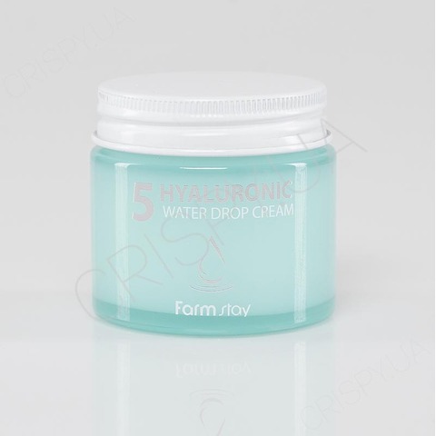 Екстра зволожуючий крем для обличчя з гіалуроном FARMSTAY HYALURONIC 5 WATER DROP CREAM - 80 мл