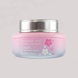 Крем для обличчя Farmstay Hyaluronic Acid & Cherry Blossom Cream - 55 мл (модель:7283) Крем для обличчя Farmstay Hyaluronic Acid & Cherry Blossom Cream - 55 мл