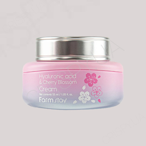 Крем для обличчя Farmstay Hyaluronic Acid & Cherry Blossom Cream - 55 мл