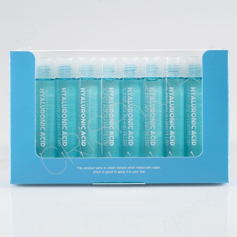 Набір зволожуючих філерів для волосся FARMSTAY HYALURONIC ACID SUPER AQUA HAIR FILLER - 10 шт.×13 мл