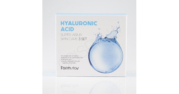 Набір засобів для обличчя з гіалуроновою кислотою FARMSTAY