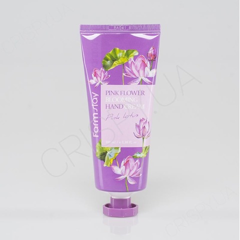 Крем для рук із лотосом FARMSTAY PINK FLOWER BLOOMING HAND CREAM PINK LOTUS - 100 мл