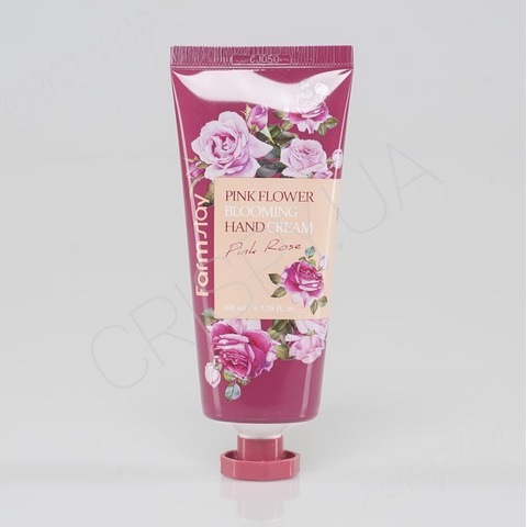 Крем для рук з трояндою FARMSTAY PINK FLOWER BLOOMING HAND CREAM PINK ROSE - 100 мл