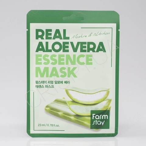 Тканинна маска для обличчя з алое FARMSTAY REAL ALOE VERA ESSENCE MASK - 23 мл
