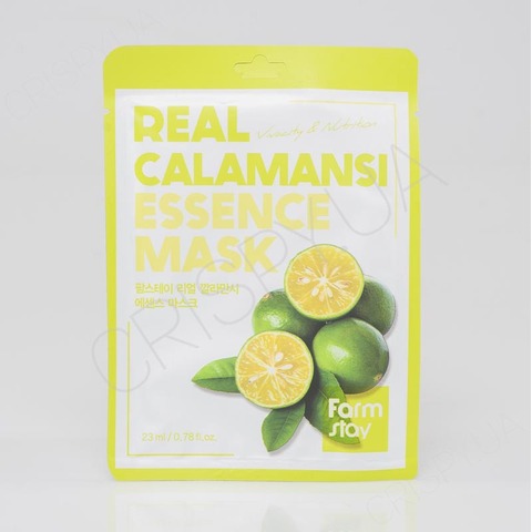 Тканинна маска для обличчя з каламансі FARMSTAY REAL CALAMANSI ESSENCE MASK - 23 мл