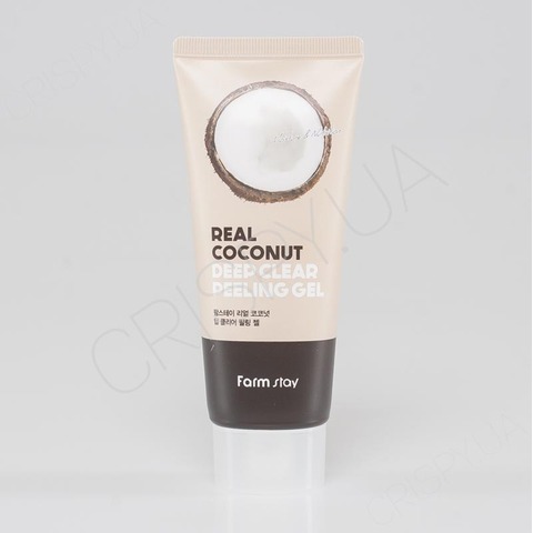Пілінг-гель із кокосом FARMSTAY REAL COCONUT DEEP CLEAR PEELING GEL - 100 мл