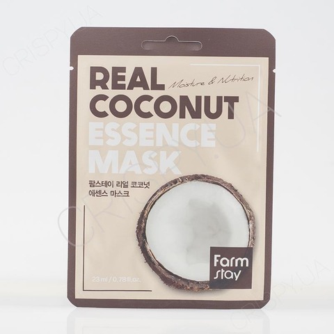 Тканинна маска для обличчя з кокосом FARMSTAY REAL COCONUT ESSENCE MASK - 23 мл