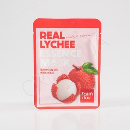 Тканинна маска для обличчя з личі FARMSTAY REAL LYCHEE ESSENCE MASK - 30 мл (модель:4204) Тканинна маска для обличчя з личі FARMSTAY REAL LYCHEE ESSENCE MASK - 30 мл