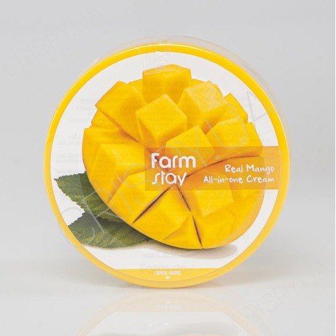 Крем для обличчя та тіла з манго FARMSTAY REAL MANGO ALL-IN-ONE CREAM - 300 мл