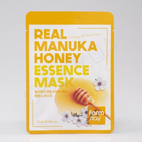 Поживна маска для обличчя з медом манука FARMSTAY REAL MANUKA HONEY ESSENCE MASK - 23 мл