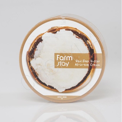 Крем для обличчя та тіла з олією ши FARMSTAY REAL SHEA BUTTER ALL-IN-ONE CREAM - 300 мл