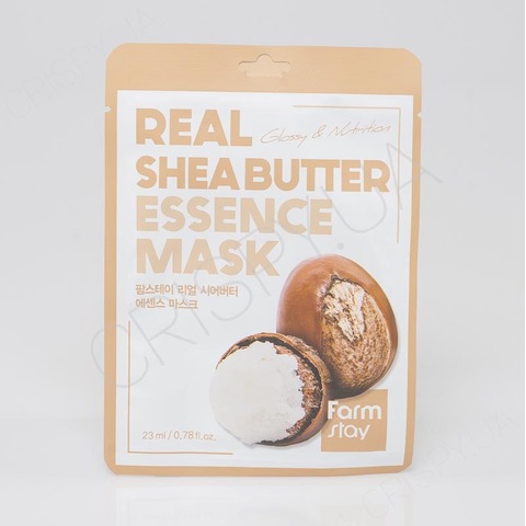 Тканинна маска для обличчя з каріте FARMSTAY REAL SHEA BUTTER ESSENCE MASK - 23 мл