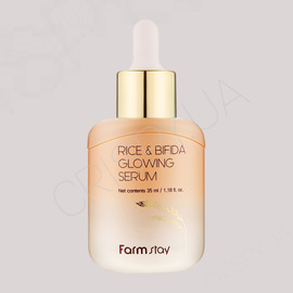 Сироватка для обличчя FarmStay Rice & Bifida Glowing Perfect Serum - 35 мл (модель:7276) Сироватка для обличчя FarmStay Rice & Bifida Glowing Perfect Serum - 35 мл
