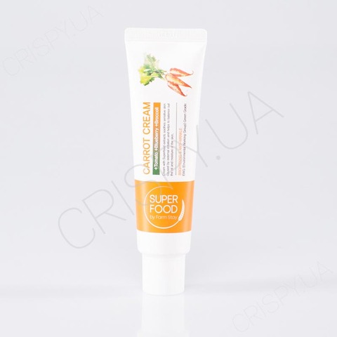 Поживний крем для обличчя з морквою FARMSTAY SUPERFOOD CARROT CREAM - 60 г
