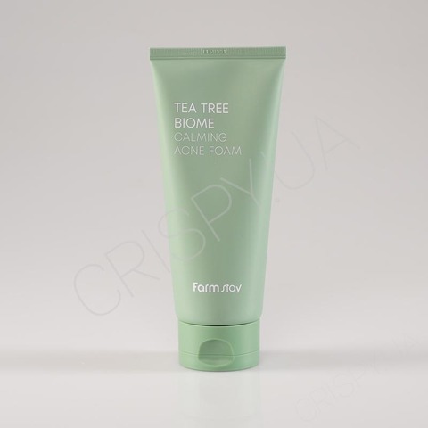 Пінка, що очищає, для проблемної шкіри з чайним деревом FARMSTAY TEA TREE BIOME CALMING ACNE FOAM - 180 мл