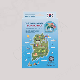 Набір тканинних масок FarmStay Trip To Korea Facial Mask Sheet 12 Combo Pack - 23 мл*12 шт (модель:7211) Набір тканинних масок FarmStay Trip To Korea Facial Mask Sheet 12 Combo Pack - 23 мл*12 шт