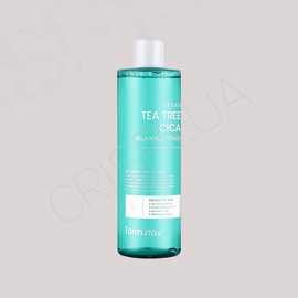 Заспокійливий тонік з олією чайного дерева FarmStay Vegan Tea Tree Cica Relaxing Toner - 400 мл (модель:7200) Заспокійливий тонік з олією чайного дерева FarmStay Vegan Tea Tree Cica Relaxing Toner - 400 мл