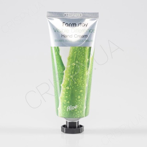 Крем для рук із алое FARMSTAY VISIBLE DIFFERENCE HAND CREAM ALOE - 100 мл