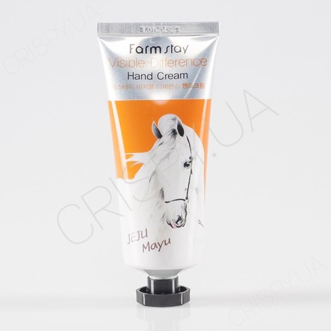 Крем для рук з кінською олією FARMSTAY VISIBLE DIFFERENCE HAND CREAM HORSE OIL - 100 мл