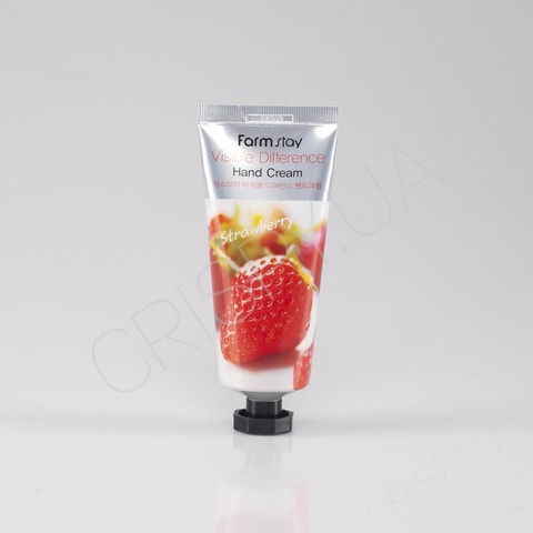 Полуничний крем для рук FARMSTAY VISIBLE DIFFERENCE HAND CREAM STRAWBERRY - 100 мл