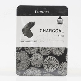 Тканинна маска для обличчя з вугіллям FARMSTAY VISIBLE DIFFERENCE MASK SHEET CHARCOAL - 23 мл (модель:2764) Тканинна маска для обличчя з вугіллям FARMSTAY VISIBLE DIFFERENCE MASK SHEET CHARCOAL - 23 мл