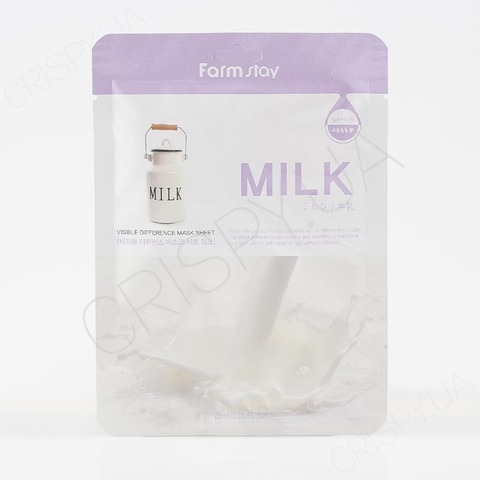 Тканинна маска з молоком FARMSTAY VISIBLE DIFFERENCE MASK SHEET MILK - 23 мл