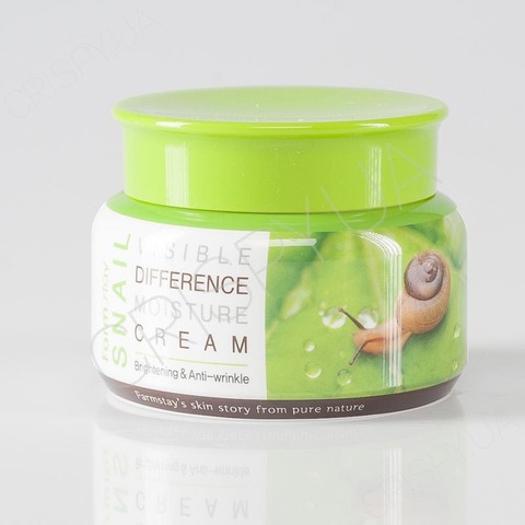 Крем для обличчя з равликовим слизом FARMSTAY VISIBLE DIFFERENCE MOISTURE CREAM SNAIL - 100 мл