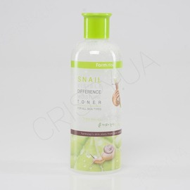 Антивіковий тонер для обличчя з равликом FARMSTAY VISIBLE DIFFERENCE MOISTURE TONER SNAIL - 350 мл (модель:3309) Антивіковий тонер для обличчя з равликом FARMSTAY VISIBLE DIFFERENCE MOISTURE TONER SNAIL - 350 мл