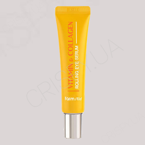 Сироватка-ролер для очей FARMSTAY VITAMIN & COLLAGEN ROLLING EYE SERUM - 25 мл