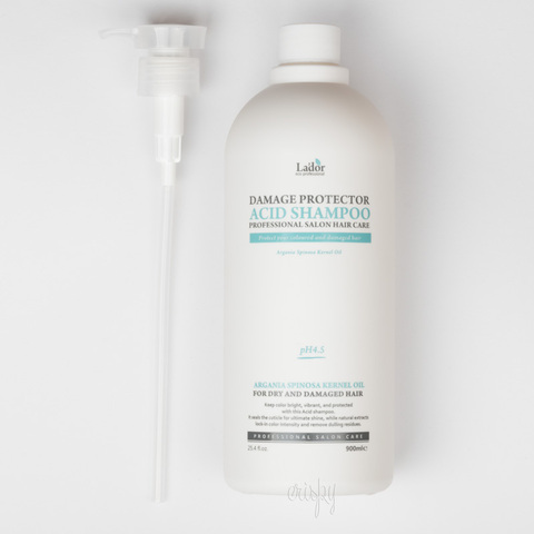 Шампунь для завитого та фарбованого волосся LADOR Damaged Protector Acid shampoo 900ml
