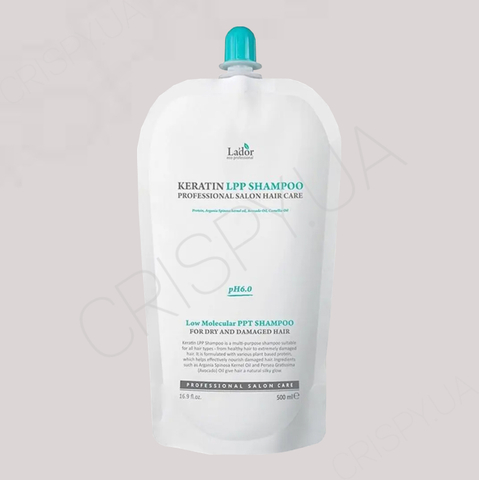 Кератиновий шампунь для волосся з комплексом амінокислот LADOR KERATIN LPP SHAMPOO REFILL - 500 мл 