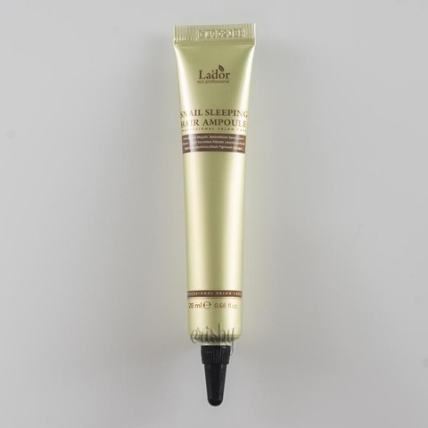Нічна незмивна маска-сироватка для пошкодженого волосся LADOR Snail Sleeping Hair Ampoule - 20 мл