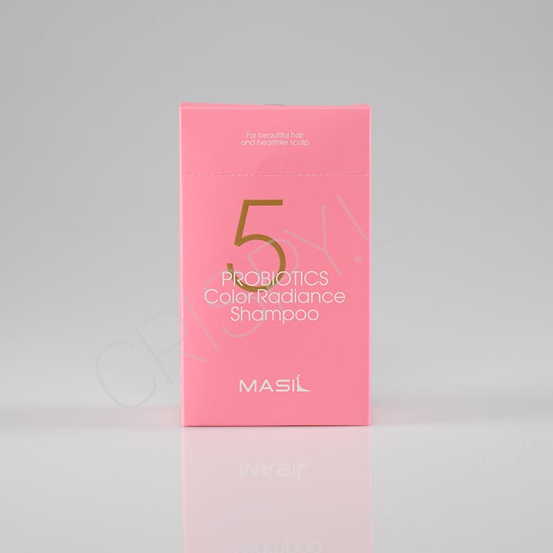 Набір міні-версій шампуню MASIL 5 PROBIOTICS COLOR RADIANCE SHAMPOO - 8 мл * 20 шт - Фото №2