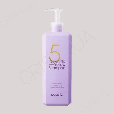 Низькокислотний шампунь для блондинок MASIL 5 SALON NO YELLOW SHAMPOO - 500 мл