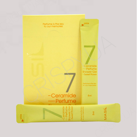 Парфумований гель для душу з церамідами MASIL 7 CERAMIDE PERFUME SHOWER GEL (SWEET FLOWER) - 8 мл * 20 шт