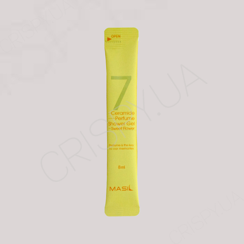 Пробник парфумованого геля для душу з церамідами MASIL 7 CERAMIDE PERFUME SHOWER GEL (SWEET FLOWER) - 8 мл 