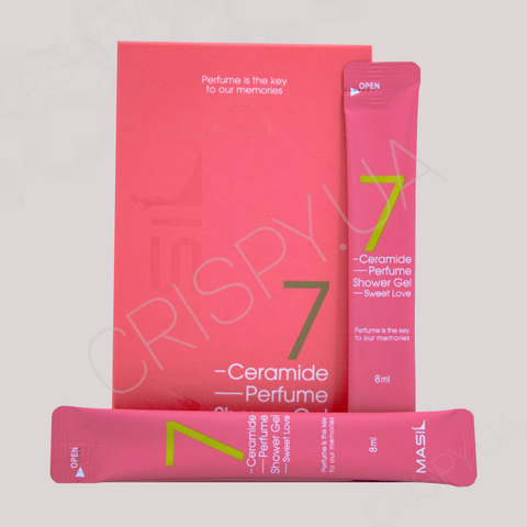 Парфумований гель для душу з церамідами MASIL 7 CERAMIDE PERFUME SHOWER GEL (SWEET LOVE) - 8 мл * 20 шт