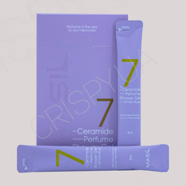 Парфумований гель для душу з церамідами MASIL 7 CERAMIDE PERFUME SHOWER (WHITE MUSK) - 8 мл * 20 шт (модель:6360) Парфумований гель для душу з церамідами MASIL 7 CERAMIDE PERFUME SHOWER (WHITE MUSK) - 8 мл * 20 шт