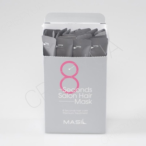 Набір міні-версій маски проти пошкодження волосся Masil 8 Seconds Salon Hair Mask Travel Kit - 20 шт.
