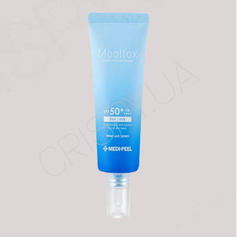 Ультразволожуюча сонцезахисна сироватка для обличчя MEDI-PEEL AQUA MOOLTOX WATER-FIT SUN SERUM SPF 50+ PA++++ - 50 мл