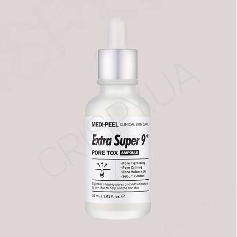 Пілінг-сироватка для обличчя для очищення та звуження пор Medi-Peel Extra Super 9 Plus Pore Tox Ampoule - 30 мл